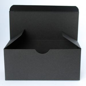 Gift box 160mm(W x70mm(D)x70mm(H) made from a 460gsm Ultra Black card