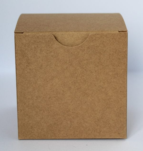 100mm square Kraft gift box