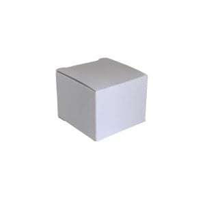 50ml cosmetic box with web top made from 380gsm White FSC certified card