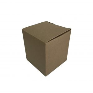 50cl tall Kraft candle box with a web top made from an Kraft 350gsm fsc certified board.