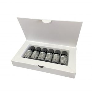 Essential oil gift box in white to fit 6 x 10ml essential oils