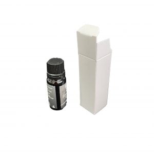 10ml essential oil dropper bottle box in White